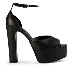 Jayze black como platform heels